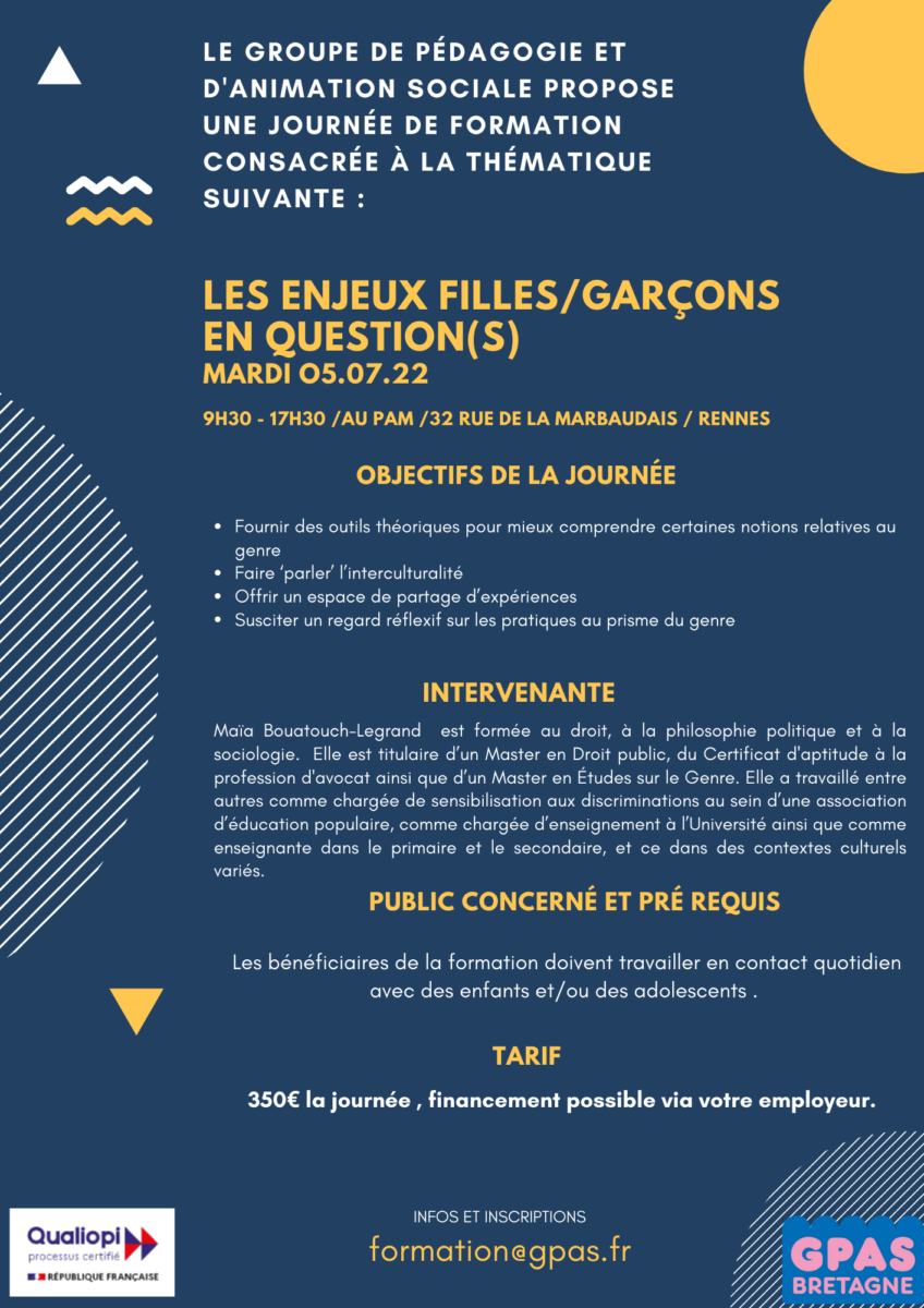Formation relation Garcons Filles