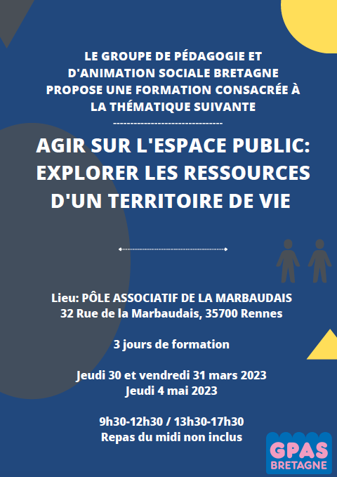 Formation « Agir sur l’espace public »