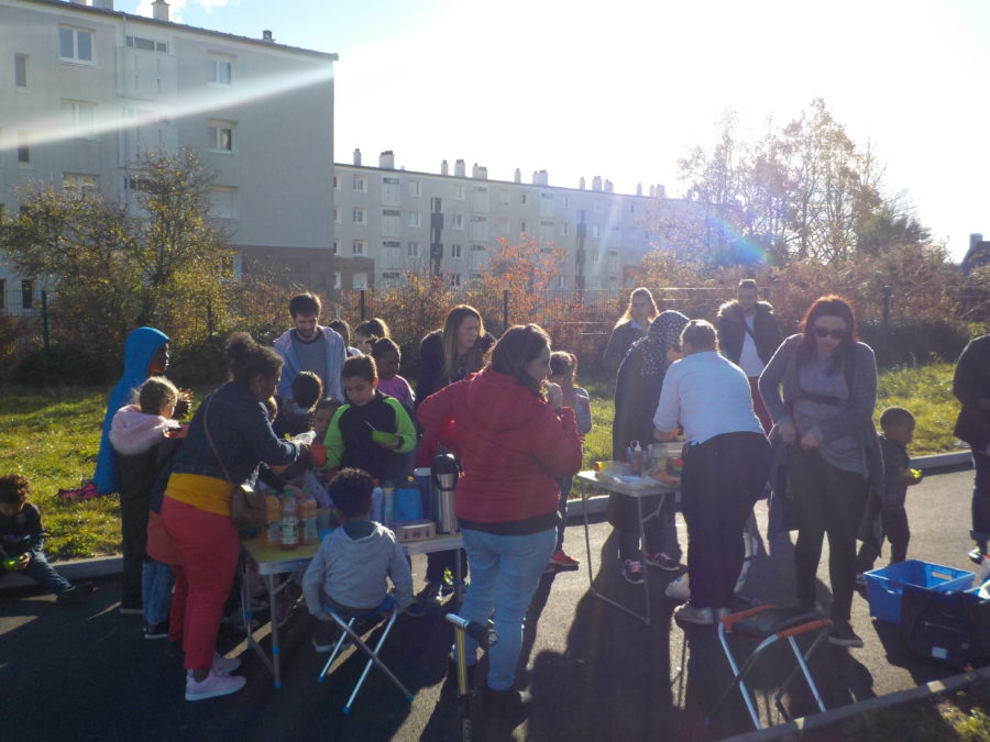 Temps fort avec les familles du GP