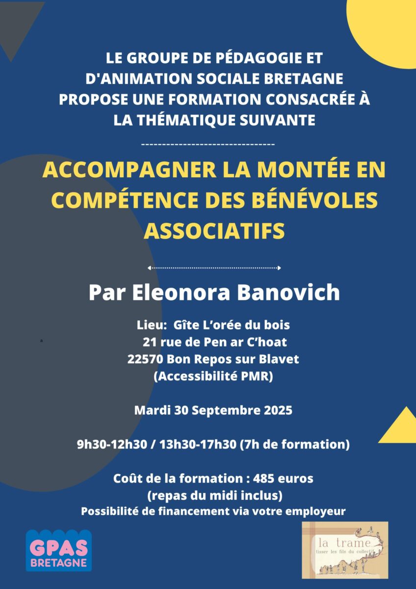 Formation : Accompagner la montée en compétences des bénévoles associatifs
